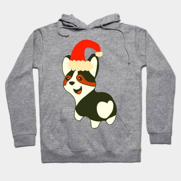 Christmas corgi Hoodie by Antiope